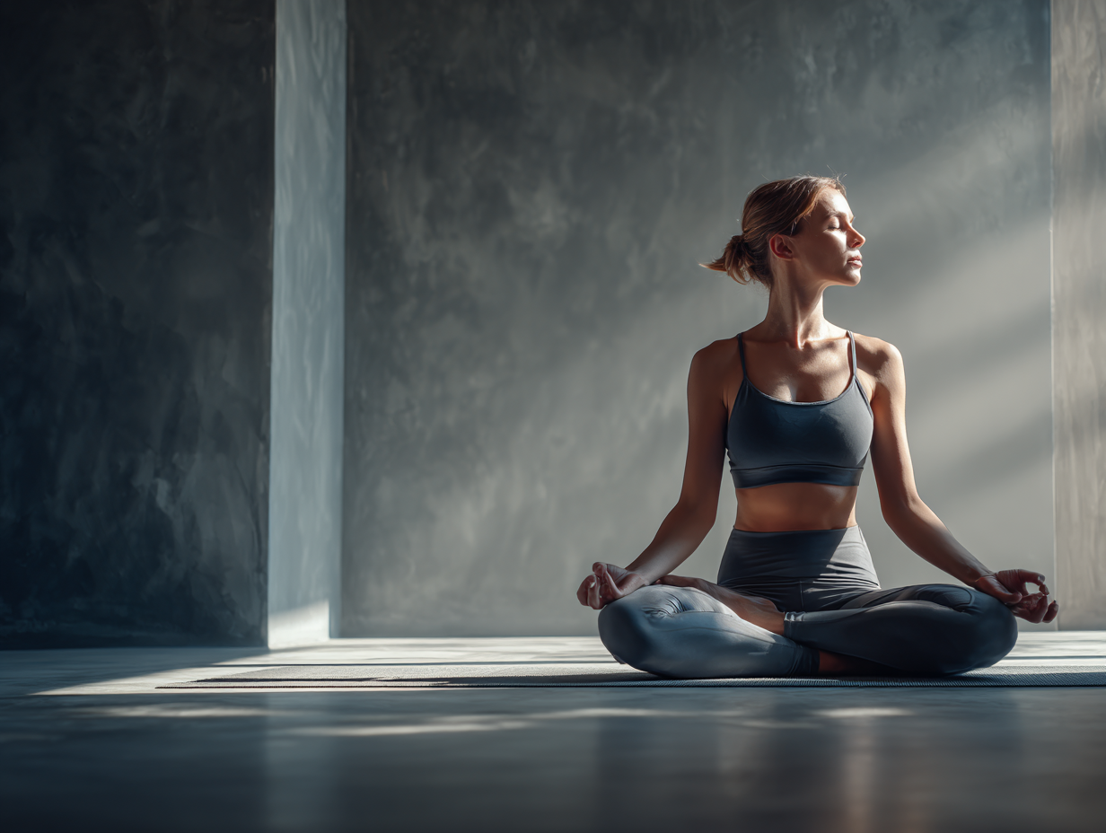 Група людей різного віку практикує йогу на природі